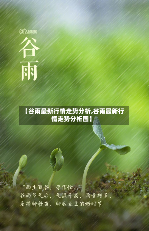 【谷雨最新行情走势分析,谷雨最新行情走势分析图】-第2张图片