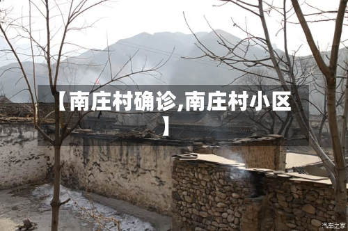 【南庄村确诊,南庄村小区】