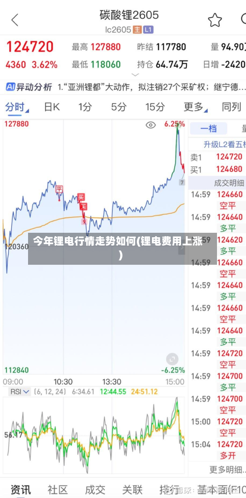 今年锂电行情走势如何(锂电费用上涨)-第2张图片