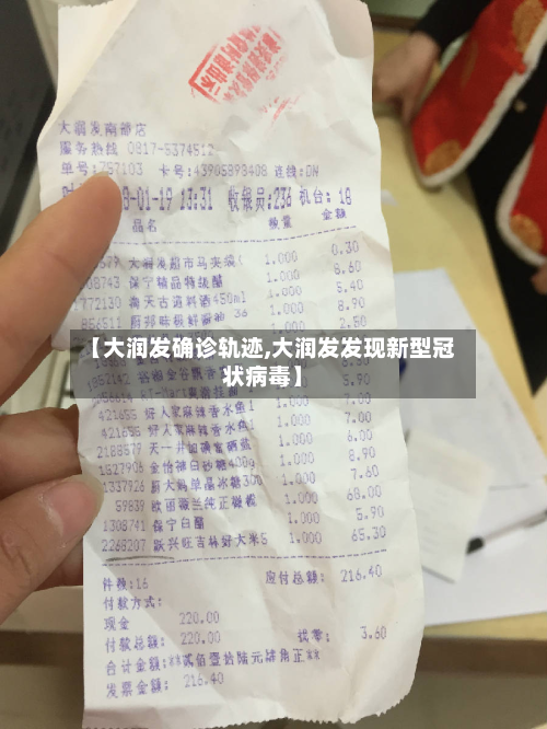 【大润发确诊轨迹,大润发发现新型冠状病毒】