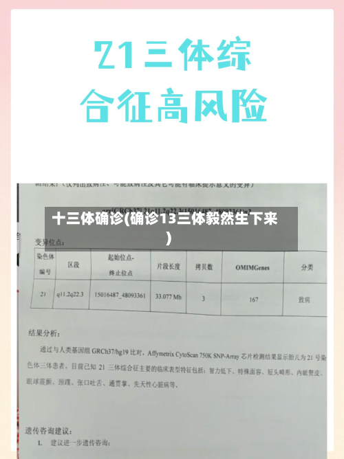 十三体确诊(确诊13三体毅然生下来)-第2张图片