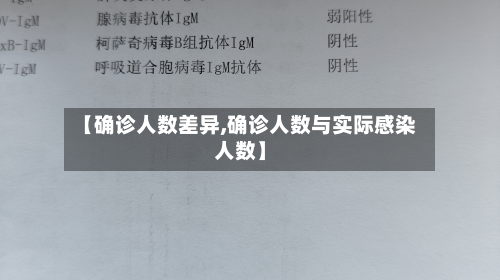 【确诊人数差异,确诊人数与实际感染人数】-第2张图片