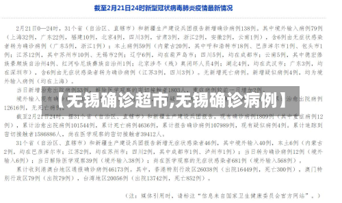【无锡确诊超市,无锡确诊病例】-第2张图片