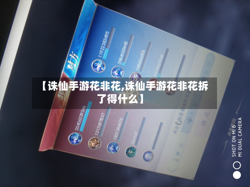 【诛仙手游花非花,诛仙手游花非花拆了得什么】