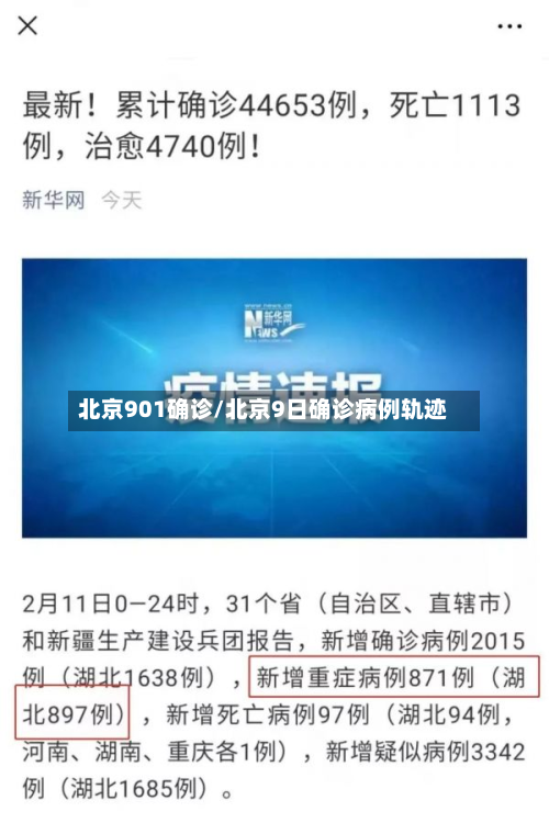 北京901确诊/北京9日确诊病例轨迹