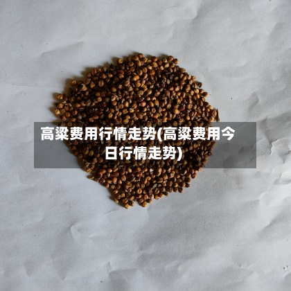 高粱费用行情走势(高粱费用今日行情走势)-第2张图片