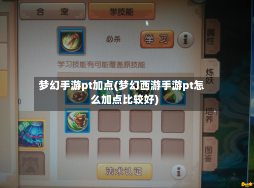 梦幻手游pt加点(梦幻西游手游pt怎么加点比较好)-第2张图片
