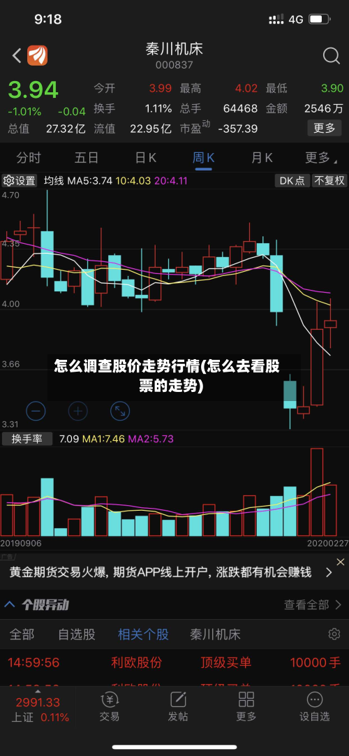 怎么调查股价走势行情(怎么去看股票的走势)