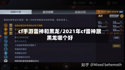 cf手游雷神和黑龙/2021年cf雷神跟黑龙哪个好