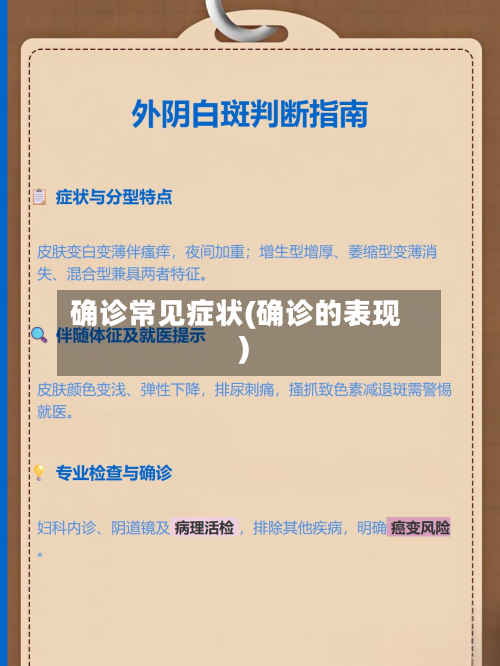 确诊常见症状(确诊的表现)