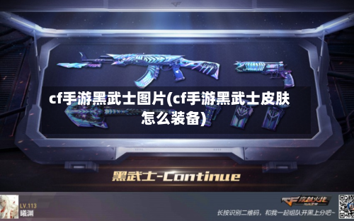 cf手游黑武士图片(cf手游黑武士皮肤怎么装备)-第2张图片
